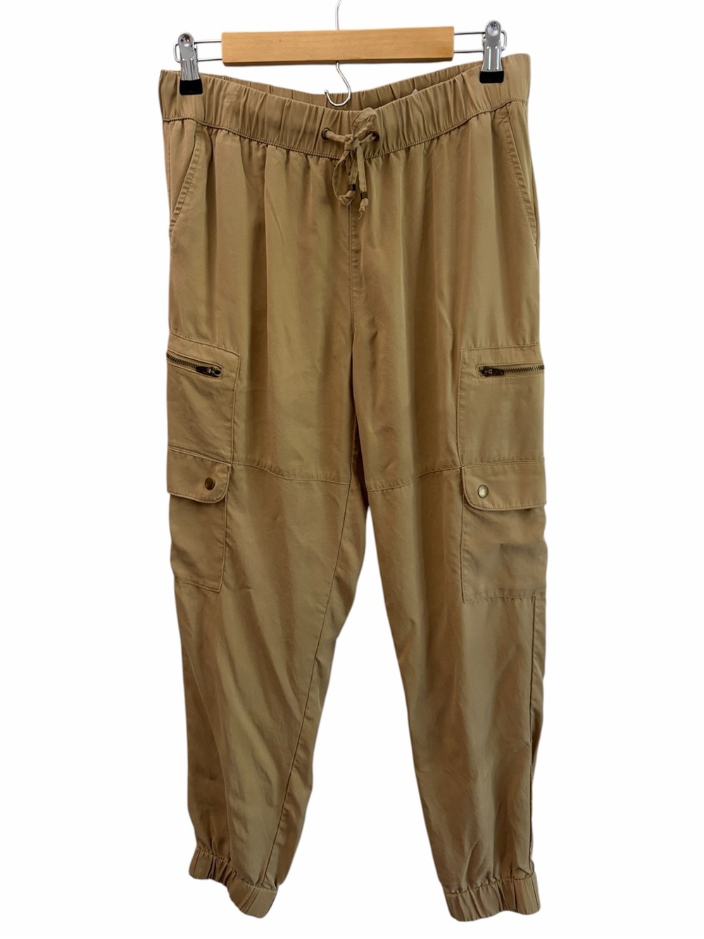 Banana Republic Safari Cargo Utility Jogger Pants Size Small 100% Lyocell Pullon